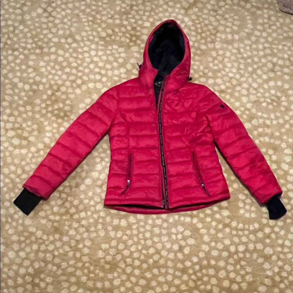 MICHAEL Michael Kors Vibrant Red Puffer Jacket